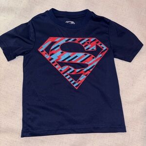 Superman Kids T-Shirt - Navy Blue and Red